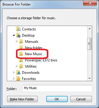 Choose Folder